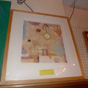 A limited edition lithograph by Yvonne Cole 4/18 Warm Front signed