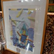 A pair of limited edition lithographs by Yvonne Cole Clowning Around 1/40 and Topsy Turvy 18/40 both