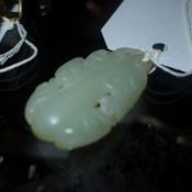 A Chinese jade Ru Yi carving