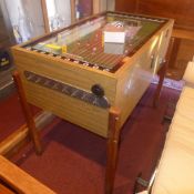 A vintage Minisoccer table football machine in full working order