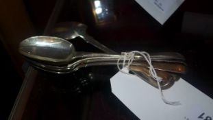 A set of six Georgian hallmarked silver spoons