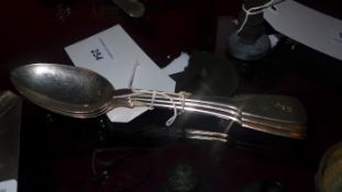 Three Georgian hallmarked silver table spoons