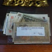 Notaphily -a quantity of old banknotes i