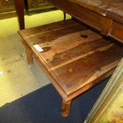 An Indian teak square top law table