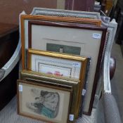 A collection of prints including figures