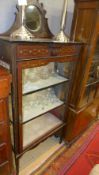 An Edwardian inlaid mahogany display cab
