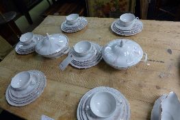 A Czechoslovakia ''Bernadotte'' pattern part dinner service