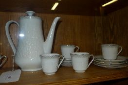 A Bavarian porcelain coffee set