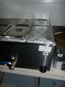 *Ace Catering Stainless Steel Counter Top Wetwell 4 Pot Bain Marie Ref: 110