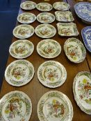 Quantity of Spode Dinnerware made for Warings & Gillows Limited of Oxford Street
