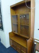 G Plan Style Display Cabinet over Sideboard