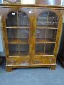 Art Deco Walnut China Cabinet
