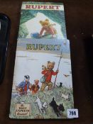 2 Vintage Rupert The Bear Books
