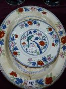 Large Meat Plate & 2 Dinner Plates A/f