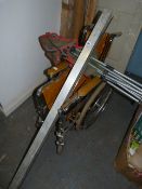 Wheelchair - Folding Camping Chair & Aluminium Straight Edge