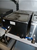 *Stainless Steel Counter Wetwell Table Top 2 Pot Bain Marie B Grade Ref: 109
