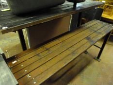 Exterior Poser Table with High Seat Bench