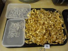 Tray of Gold Coloured & Silver Coloured Necklaces - Bracelets etc