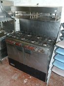 Gemini Elite 8 Burner Gas Range with Eye Level Grill over Oven