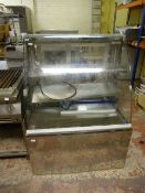 Caravell Refrigerated Stainless Steel & Plate Glass Patisserie Cabinet