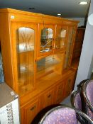 *Large Glazed Sideboard with Mirrored Back