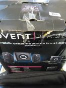 Pair of Avent Twin Satellite Speakers with Subwoofers