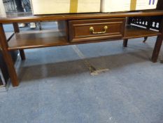 Mahogany Long John Coffee Table