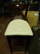 *6 Bar Stools with Leather Seats