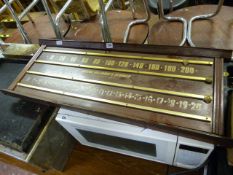 Snooker Table Score Board