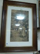 Oak Framed Print - Mother & Daughter