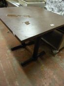 *9 Mahogany Effect Dining Tables