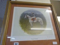 Pine Framed Limited Edition Print of a Desert Orchid