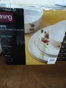 Poppy 12 Piece Porcelain Dinner Set