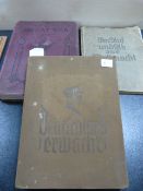 German History Book - Great War Book & The Deutchland Ermacht Nazi Party Sticker Album from the