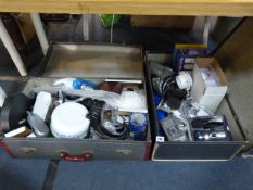 2 Suitcases containing New & Used Electrical Items