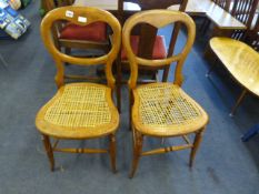 2 Victorian Balloon Back Chairs