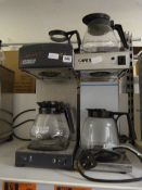 2 Coffee Perculators with 4 Jugs