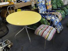 Circular Dining Table & 2 Chairs