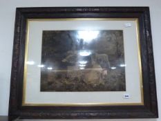 Oak Framed Print Depicting A Fairyland Scene
