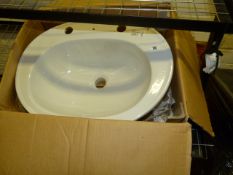 White Ceramic Wash Hand Basin