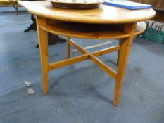 Pine Half Moon Table