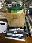 Assorted Stainless Steel Cutlery & Trays
