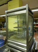 Stainless Steel & Plate Glass Heated Food Display Cabinet