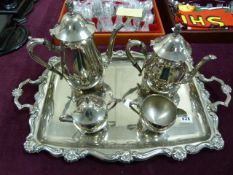 Silver Plated Tea Service & Tray