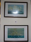 2 Framed Marine Prints