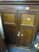 Georgian Oak Corner Cabinet