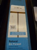 *2m Natural Parasol