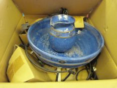 *Blue Swirl Cascade Indoor Water Fountain