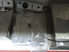 *Ace Catering Counter Top Stainless Steel Single Basket Single Compartment Fryer Ref: 108