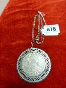 1780 German Silver Coin in Holder
